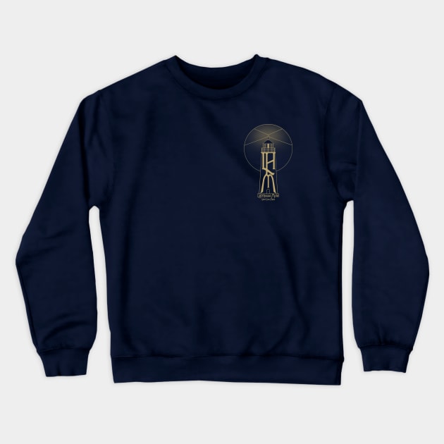 Lighthouse Motel Crewneck Sweatshirt by Maddy Young